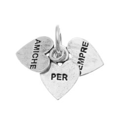 GIOVANNI RASPINI - CHARM - Charm Cuore "Amiche Per Sempre" Charm in Argento 925