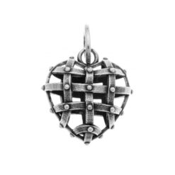 GIOVANNI RASPINI - CHARM - Charm Cuore Gabbia Charm in Argento 925