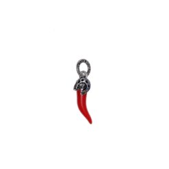 GIOVANNI RASPINI - CHARM - Charm Corno Rosso con ferro di cavallo
