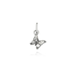 GIOVANNI RASPINI - CHARM - Mini Charm Farfalla Crystal in Argento 925 e zirconi