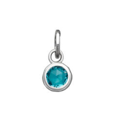 GIOVANNI RASPINI - CHARM - Charm Mini Crystal Azzurro Piccolo Charm in Argento 925