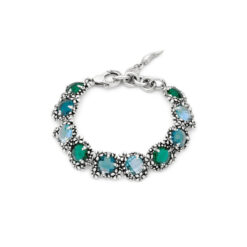 GIOVANNI RASPINI - BRACCIALE - Blue Ivy in Argento 925 e cristalli colorati