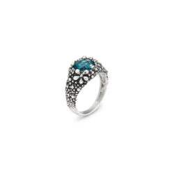 GIOVANNI RASPINI - ANELLO - Blue Ivy in Argento 925 e cristallo azzurro