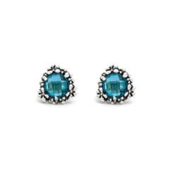 GIOVANNI RASPINI - ORECCHINI - Blue Ivy Grandi in Argento 925 e cristalli azzurri