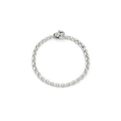 GIOVANNI RASPINI - BRACCIALE - Rolò Piccolo Chiusura Quadrifoglio in Argento 925