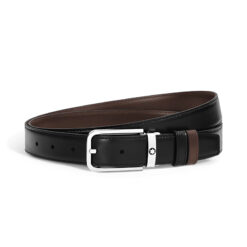 MONTBLANC - PELLETTERIA - CINTURA REVERSIBILE 30 MM IN PELLE MEISTERSTÜCK CON FIBBIA RETTANGOLARE