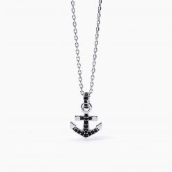 MABINA - COLLANA con ancora NAVY RULE