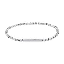 CALVIN KLEIN - BRACCIALE UOMO - BRACCIALE A MAGLIE CILINDRICHE  35000574