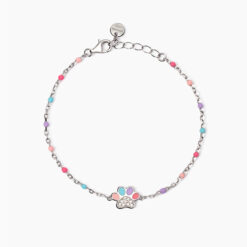 MABINA - Bracciale con zampina smaltata QUA LA ZAMPA