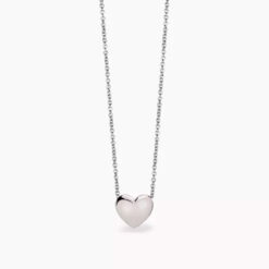 MABINA - COLLANA - Collana in argento con ciondolo a cuore FEELING