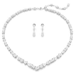 SWAROVSKI - SET DONNA - Set Mesmera Taglio misto, Bianco, Placcato rodio