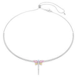 SWAROVSKI - COLLANA DONNA - Collana a Y Ariana Grande x Swarovski Taglio misto Libellula Multicolore Placcato rodio