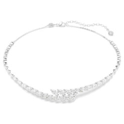 SWAROVSKI - COLLANA DONNA -  Collana Mesmera Taglio Marquise, Bianca, Placcato rodio