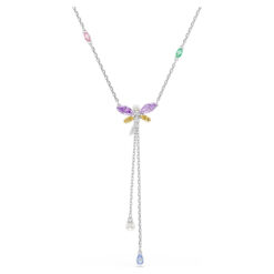 SWAROVSKI - COLLANA DONNA - Collana a Y Ariana Grande x Swarovski Taglio misto Libellula Multicolore Placcato rodio