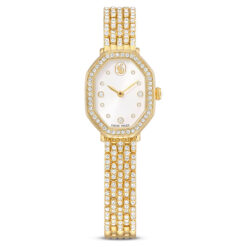 SWAROVSKI - OROLOGIO DONNA - Orologio Dextera octagon Fabbricato in Svizzera, Bracciale di metallo, Tono dorato, Finitura in tono dorato
