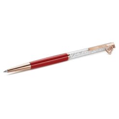 SWAROVSKI - ACCESSORI - Penna a sfera Crystalline Campana, Laccato rosso, placcato oro rosa