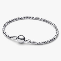 PANDORA - Bracciale Maglia Spiga con Chiusura a Sfera Argento Sterling 925