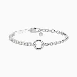 KIDULT - Bracciale componibile in acciaio con zirconi DUETTO