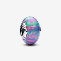 PANDORA - Charm Opale Glitter Viola