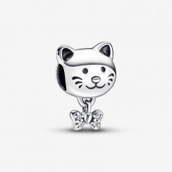 PANDORA - Charm Gattino con Fiocco pendente