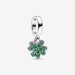 PANDORA - Charm Pendente Quadrifoglio Verde Piccolo