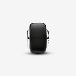 PANDORA - Charm mini in vetro di Murano nero
