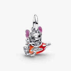 PANDORA - Disney, Lilo & Stitch, Stitch con navicella spaziale Argento Sterling 925