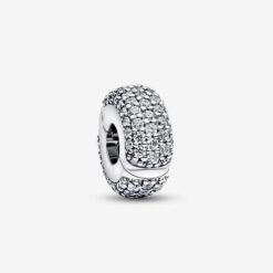 PANDORA - Clip Pavè Fascia Tripla Argento Sterling 925