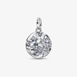 PANDORA - Charm Medallion Fiore di Ciliegio "Vivat Floreat" Argento Sterling 925