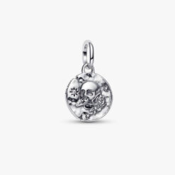 PANDORA - Charm Medallion Teschio "Carpe Diem" Argento Sterling 925