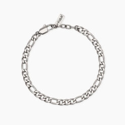 KIDULT - BRACCIALE UOMO IN ACCIAIO CON CATENA FIGARO