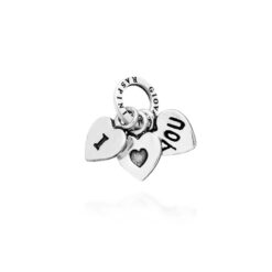 GIOVANNI RASPINI - CHARM - Cuore "I love you" in Argento