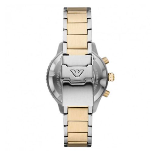ARMANI - OROLOGIO - CRONOGRAFO DIVER 43 MM QUADRANTE BLU ACCIAIO SILVER-GOLD - immagine 2