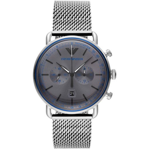 ARMANI - OROLOGIO UOMO - CRONOGRAFO EMPORIO ARMANI FINITURA OPACA QUADRANTE GRIGIO