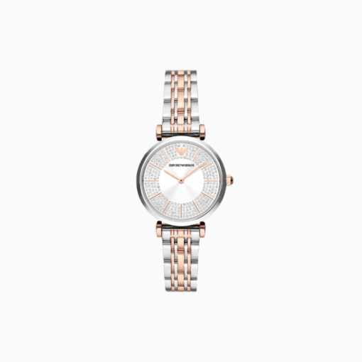 ARMANI - OROLOGIO DONNA - Orologio in acciaio inossidabile bicolore a due lancette