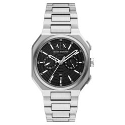 ARMANI EXCHANGE - Orologio Cronografo Bass Dual-Time in Acciaio Blu - AX1475