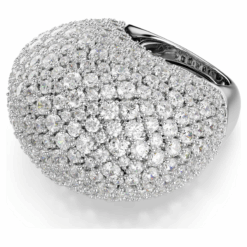 SWAROVSKI - ANELLO DONNA - Anello cocktail Sublima Grande, Bianco, Placcato rodio