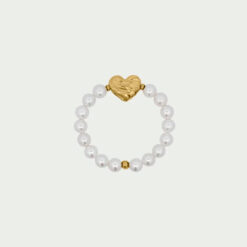 RUE DES MILLE - BoldHeart - Bracciale Perle Cuore Bold