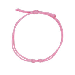 RUE DES MILLE - CharmBar - Bracciale da Donna in Tessuto di Colore Rosa