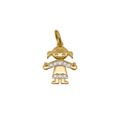 RUE DES MILLE - CharmBar - Charm Bambina con Zirconi