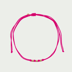 RUE DES MILLE - CharmBar - Girocollo Soft cord Rondelle Fucsia