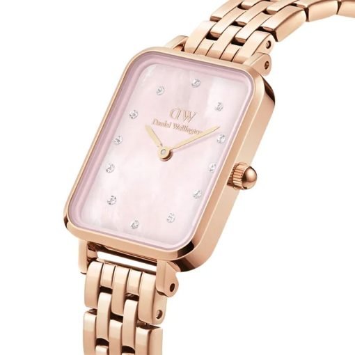 DANIEL WELLINGTON - OROLOGIO - QUADRO LUMINE 5-LINK MELROSE QUADRANTE ROSA - immagine 2
