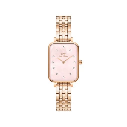 DANIEL WELLINGTON - OROLOGIO - QUADRO LUMINE 5-LINK MELROSE QUADRANTE ROSA
