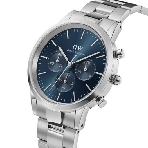 DANIEL WELLINGTON - OROLOGIO UOMO - ICONIC CHRONOGRAPH LINK ARCTIC S - immagine 4