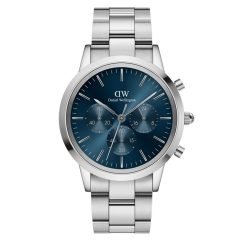 DANIEL WELLINGTON - OROLOGIO UOMO - ICONIC CHRONOGRAPH LINK ARCTIC S