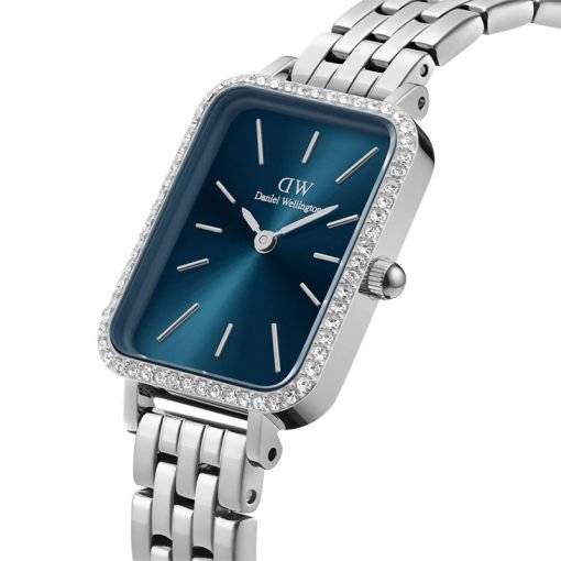 DANIEL WELLINGTON - OROLOGIO DONNA - QUADRO LUMINE BEZEL 5-LINK ARCTIC S QUADRANTE ARCTIC BLUE - immagine 2