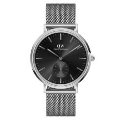 DANIEL WELLINGTON - OROLOGIO UOMO - CLASSIC MULTI-EYE STERLING ONYX