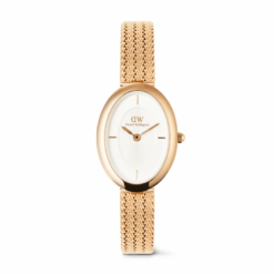 DANIEL WELLINGTON - OROLOGIO DONNA - Juliette Braided Mesh White Sunray Rose Gold