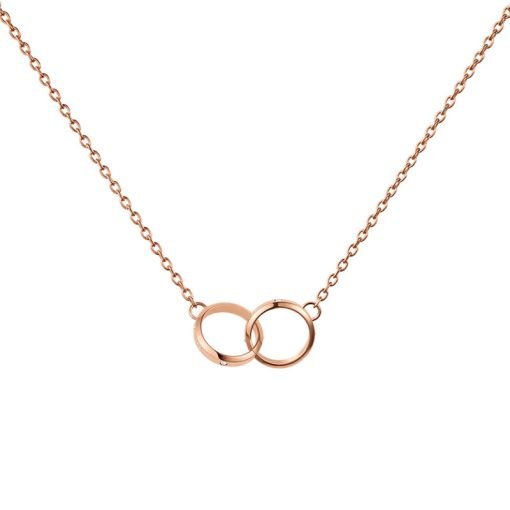 DANIEL WELLINGTON - COLLANA DONNA - CLASSIC LUMINE UNITY NECKLACE ROSE GOLD - immagine 4