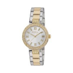 TRIBE by BREIL - OROLOGIO DONNA - DANCE FLOOR SOLO TEMPO LADY 32 MM BICOLOR CON INSERTI IN IP GOLD E CRISTALLI